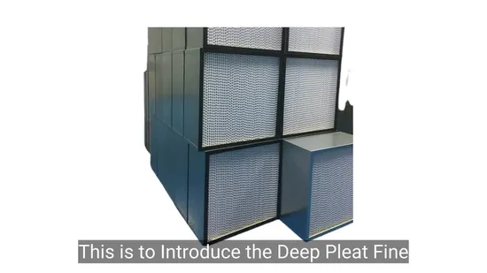 1.7 Premium Deep Pleat Fine Efficiency Air Filter for Clean Air